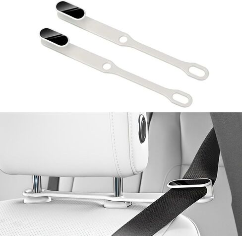 MAXDOOL 2PCS Car Seat Belt Guides Convenient | Practical&Seat Belt Adjuster,Seatbelt Guide Grabber, Fits Sports Seats with Headrest Gap or Hole (Black) in Kuwait