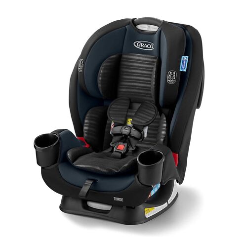 Graco® TriRide 3-in-1 Convertible Car Seat - Highback Booster, Forward & Rear Facing Modes, Suitable from Newborn to Preschooler, Perfect for Long Journeys in Redmond Color in Saudi Arabia