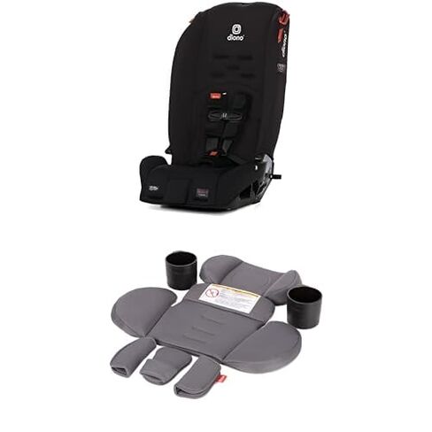 Bundle of Diono Radian 3R, 3-in-1 Convertible Car Seat, Rear Facing & Forward Facing + Diono Radian 3R Comfort Travel Kit, Infant Car Seat Accessory, Gray Storm in Saudi Arabia