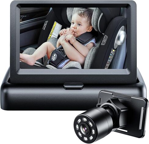 Itomoro Baby Car Camera, View Infant in Rear Facing Seat with Wide Crystal Clear View,360° Rotation Plug and Play Easy Install car camera for baby 1080p in Saudi Arabia