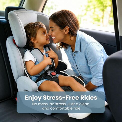 Potty Training Car Seat Protector Cover, Soft Waterproof Piddle Pads for Toddlers and Baby Carseat, Washable Liner Mat for Strollers, Bouncers, Leaks and Spills, Travel Bag Included, Black in Saudi Arabia