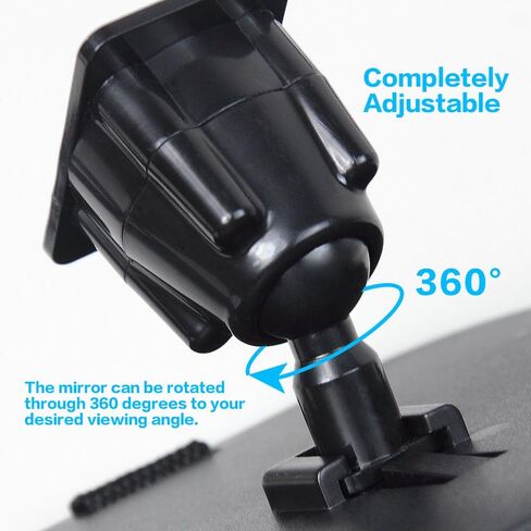 Shynerk Baby Car Mirror, Rear Facing Car Seat Mirror Safety for Infant Newborn, Baby Mirror with Wide Rearview & 360° Rotation, Shatterproof & Easy Assembled Crash Tested in Saudi Arabia