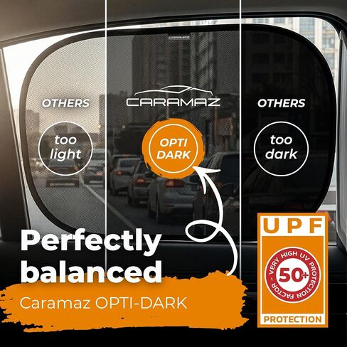 CARAMAZ Car Window Shade for Baby with Certified UV-Protection 2 Pack - 20"x12" in Saudi Arabia