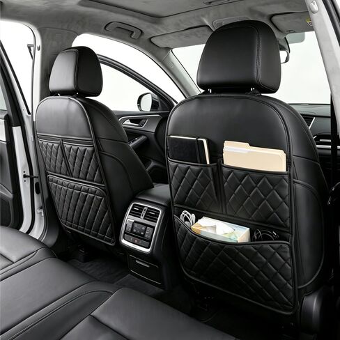 ROXAI 2 Pack Kick Mats Back Seat Protector, Seat Back Cover for Kids Feet, Anti-Kick Pad for Back of Front Seats – Waterproof, Keep Car Clean from Dirt, Scuffs & Stains in Saudi Arabia
