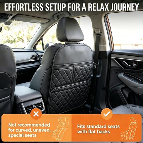 ROXAI 2 Pack Kick Mats Back Seat Protector, Seat Back Cover for Kids Feet, Anti-Kick Pad for Back of Front Seats – Waterproof, Keep Car Clean from Dirt, Scuffs & Stains in Saudi Arabia