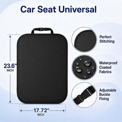 Back Seat Cover for Kids, 2 Pack Waterproof Kick Mats Backseat Protector, Car Seat Back Protectors for Vehicles to Protect from Dirt, Mud & Scratches,Easy to Clean X-Large in Saudi Arabia