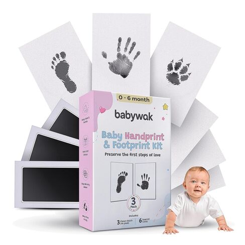 Baby Hand and Footprint Kit – Inkless Clean Touch, Non-Toxic for Newborn Skin, Keepsake for Boy or Girl, Inkless Footprint Kit for Babies, Dogs & Cats in Saudi Arabia