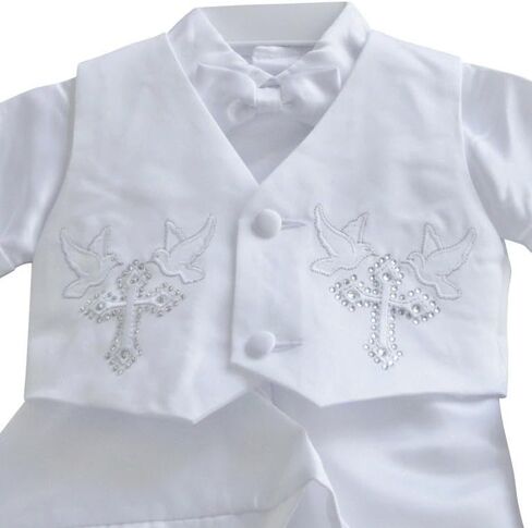 White Boy Baptism Outfit B4 - Size 4T in Saudi Arabia
