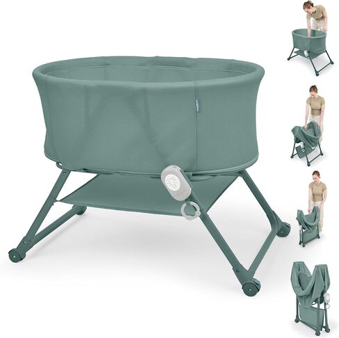 Ingenuity Dream Hero Starlight 3-in-1 Co-Sleeping Bassinet and Crib - Lume (Grey), Unisex, Newborn to 12 Months in Kuwait