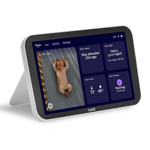 Nanit Display Screen for At-Home Viewing - 8" Touchscreen, 1080p HD Live Stream with 2-Way Audio, Night Vision & Motion Detector - Portable, Dedicated Nursery Monitor for Smart Baby Monitor in Saudi Arabia