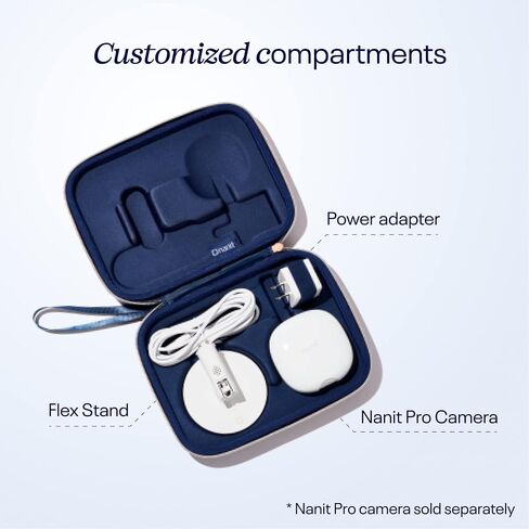Nanit Travel Pack – Protective Compact Hard Case for Nanit Pro Smart Baby Monitor Plus Portable Flex Stand Accessory (Camera Not Included) in Saudi Arabia