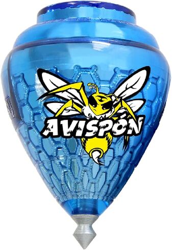 3 Pack Avispon Durable Plastic Spin Tops for Kids Metal Tip Made in Mexico - Trompo Mexicano Avispon Plco Durable & Punta de Metal (Pack of 3 Assorted Colors) in Kuwait