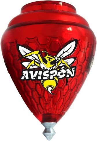 3 Pack Avispon Durable Plastic Spin Tops for Kids Metal Tip Made in Mexico - Trompo Mexicano Avispon Plco Durable & Punta de Metal (Pack of 3 Assorted Colors) in Kuwait