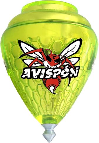 3 Pack Avispon Durable Plastic Spin Tops for Kids Metal Tip Made in Mexico - Trompo Mexicano Avispon Plco Durable & Punta de Metal (Pack of 3 Assorted Colors) in Kuwait