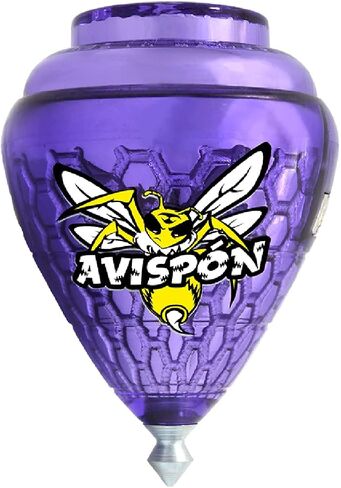 3 Pack Avispon Durable Plastic Spin Tops for Kids Metal Tip Made in Mexico - Trompo Mexicano Avispon Plco Durable & Punta de Metal (Pack of 3 Assorted Colors) in Kuwait