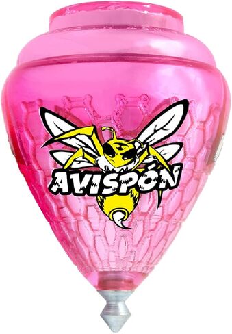 3 Pack Avispon Durable Plastic Spin Tops for Kids Metal Tip Made in Mexico - Trompo Mexicano Avispon Plco Durable & Punta de Metal (Pack of 3 Assorted Colors) in Kuwait