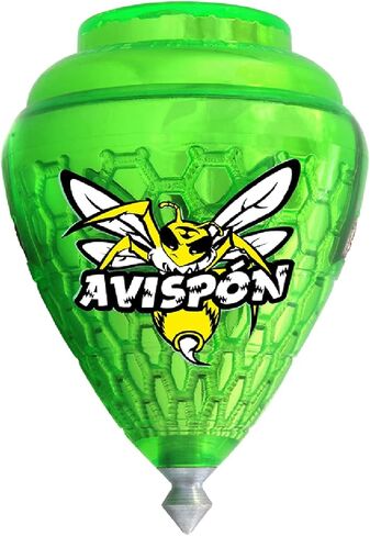3 Pack Avispon Durable Plastic Spin Tops for Kids Metal Tip Made in Mexico - Trompo Mexicano Avispon Plco Durable & Punta de Metal (Pack of 3 Assorted Colors) in Kuwait