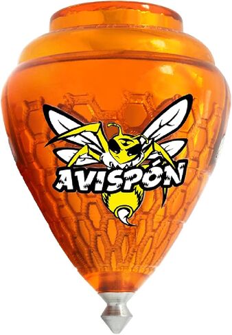 3 Pack Avispon Durable Plastic Spin Tops for Kids Metal Tip Made in Mexico - Trompo Mexicano Avispon Plco Durable & Punta de Metal (Pack of 3 Assorted Colors) in Kuwait