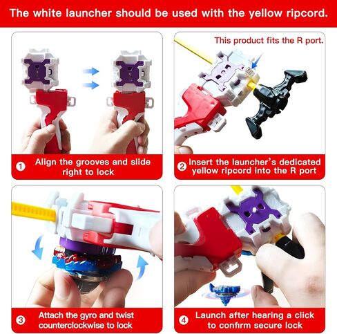 X Pro Battling Tops – 12-Pack Upgraded Set with 3 Launchers | , Handle Grip, DIY Stickers & Case – Great Christmas Halloween Birthday Gift for Kids Boys in Kuwait