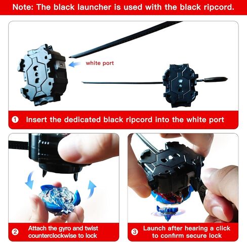 X Pro Battling Tops – 12-Pack Upgraded Set with 3 Launchers | , Handle Grip, DIY Stickers & Case – Great Christmas Halloween Birthday Gift for Kids Boys in Kuwait