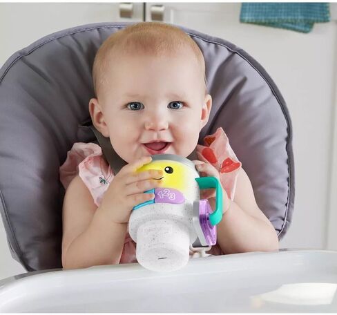 Fisher-Price Baby & Toddler Toy Laugh & Learn Coffee Mug Musical Activity with Lights & Educational Songs for Infants Ages 6+ Months | Pretend Cup, Educational Music & Lights, Busy Activities, Infants & Toddlers Ages 6+ Months in Kuwait