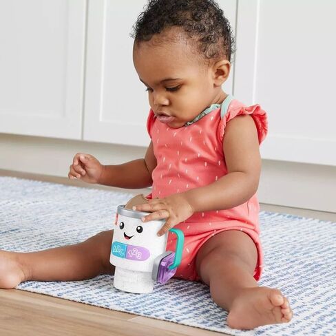 Fisher-Price Baby & Toddler Toy Laugh & Learn Coffee Mug Musical Activity with Lights & Educational Songs for Infants Ages 6+ Months | Pretend Cup, Educational Music & Lights, Busy Activities, Infants & Toddlers Ages 6+ Months in Kuwait