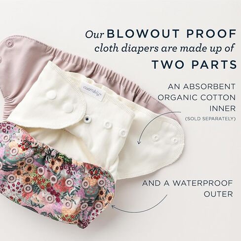 Esembly Laundry & Diapering Bundle – 6lb Washing Powder Refill and 1 Waterproof Cloth Diaper Outer (Buds, Size 1) – Fragrance-Free, EWG Verified, Planet-Conscious in Kuwait