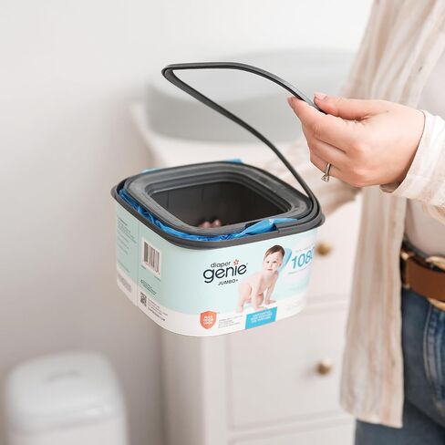 The Diaper Genie Jumbo Square Refill, with Continuous Film, can Hold up to 1080 Newborn-Sized Diapers per Refill (Pack of 2) in Kuwait