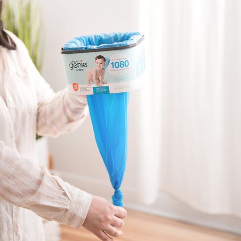 The Diaper Genie Jumbo Square Refill, with Continuous Film, can Hold up to 1080 Newborn-Sized Diapers per Refill (Pack of 2) in Kuwait