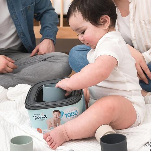 The Diaper Genie Jumbo Square Refill, with Continuous Film, can Hold up to 1080 Newborn-Sized Diapers per Refill (Pack of 2) in Kuwait