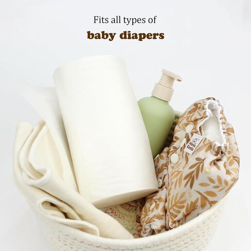 Mama Koala 3.0 Baby Cloth Diapers with 6 Inserts Bundle, with 2 Pack Pail Liners, and 2 Rolls Natural Liners in Kuwait