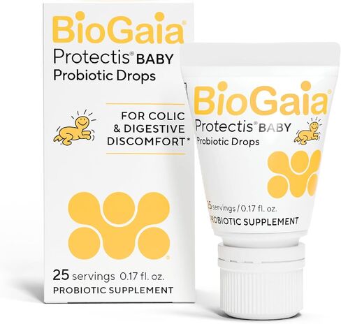 BioGaia Protectis Baby Probiotic Drops | Baby Essentials for Colic & Gas Relief | Safe for Newborns | Ease Crying, Fussing, Colic, Gas, Spit-ups & Constipation | No Dairy, Soy & Gluten | 5mL | Pediatrician-recommended | Ease Crying, Fussing, Colic, Gas, S in Kuwait