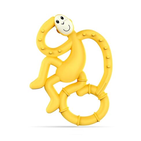 Matchstick Monkey Silicone Mini Teether & Gel Applicator – Silicone Baby Teether, Easy-to-Grip, BPA-Free, Supports Self-Soothing & Early Brushing, 3 Months+, 4 Inches, Yellow in Kuwait