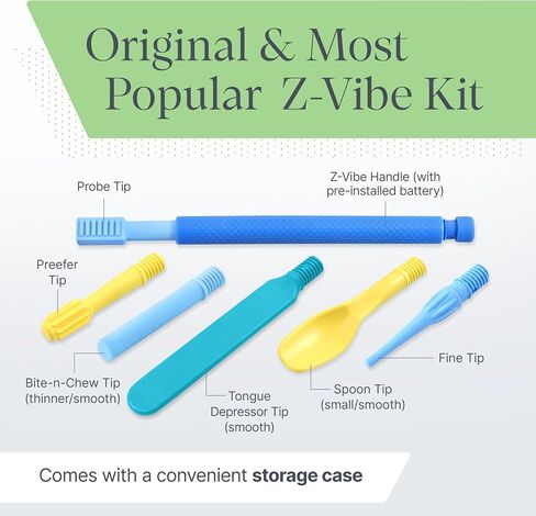 ARK Z-Vibe Travel Kit, Vibrating Oral Motor Therapy Tools, Lavender | Vibrating Oral Motor Therapy Tools, For Speech, Feeding, Oral Motor Therapy, and/or Sensory Integration, Medical-Grade in Kuwait