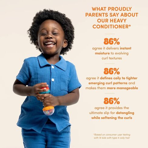 PROUDLY Nourishing Curly & Coily Hair Baby Conditioner by Gabrielle Union & Dwyane Wade, for Black & Brown Babies, Dry, Sensitive Skin, Sweet Vanilla, 2-Pack in Kuwait