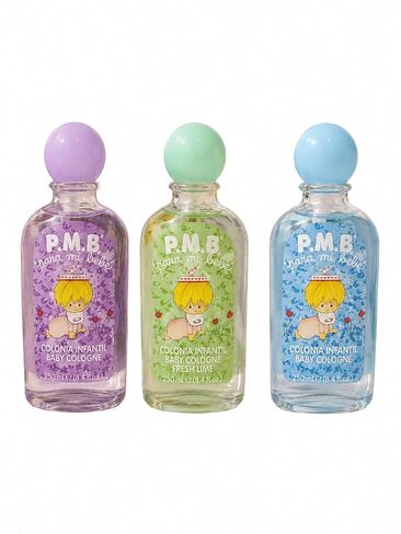 P.M.B Para Mi Bebé Baby Cologne Set, Fresh Lime, Lavender, and Blue, 8.4 fl oz Each, 3 Pack in Kuwait