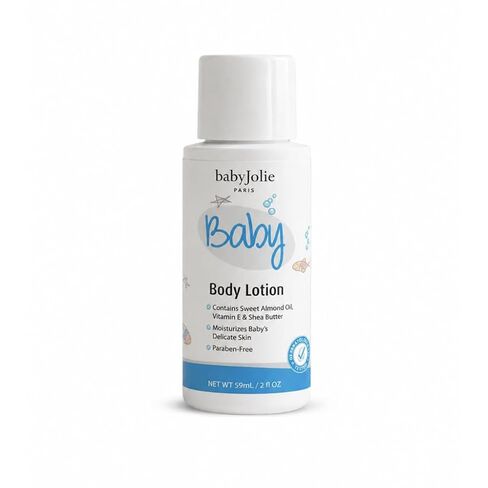 Baby Jolie Travel Kit and Baby Gift Set, 2 oz Each | 2-in-1 Hair & Body Wash, Conditioner & Body Lotion, Dermatologically Tested, Reusable Zip Pouch in Kuwait