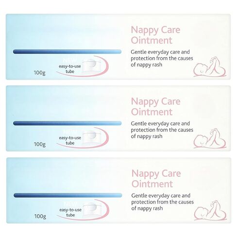 Baby Nappy Care Protective Ointment for Diaper Area Skin Care, 100g Each (Pack of 3) in Kuwait