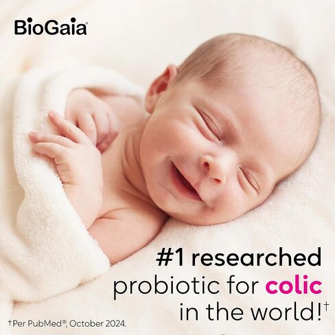 BioGaia Protectis Baby Probiotic Drops | Baby Essentials for Colic & Gas Relief | Safe for Newborns | Ease Crying, Fussing, Colic, Gas, Spit-ups & Constipation | No Dairy, Soy & Gluten | 5mL (2-Pack) | Pediatrician-recommended | Ease Crying, Fussing, Coli in Kuwait