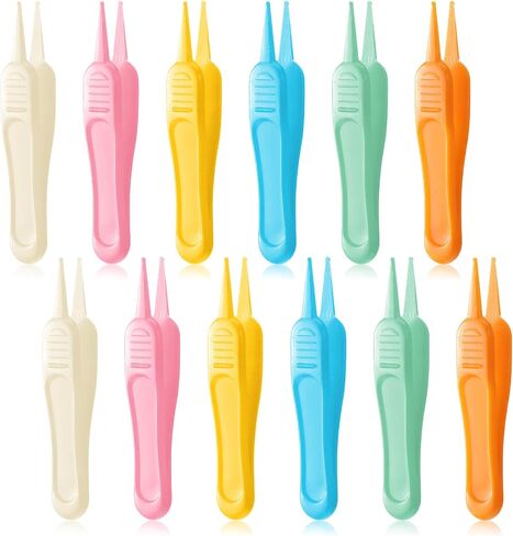 12 Pcs Nose Cleaning Tweezers 6 Colors Baby Nose Picker with Rounded Head Effective Booger Remover Tool for Cleaning Ear Noses Navel Dirt in Kuwait