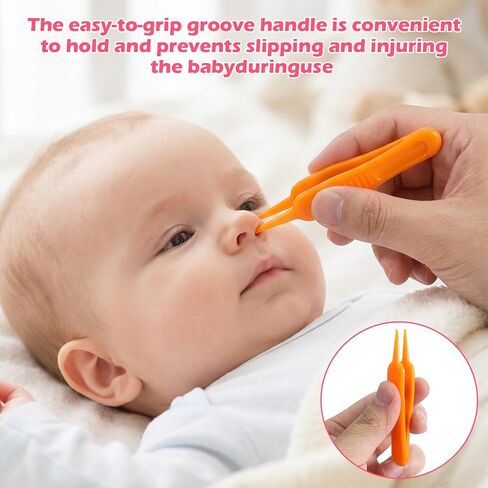12 Pcs Nose Cleaning Tweezers 6 Colors Baby Nose Picker with Rounded Head Effective Booger Remover Tool for Cleaning Ear Noses Navel Dirt in Kuwait