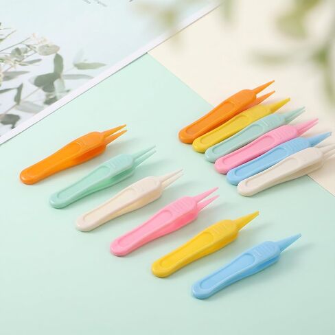 12 Pcs Nose Cleaning Tweezers 6 Colors Baby Nose Picker with Rounded Head Effective Booger Remover Tool for Cleaning Ear Noses Navel Dirt in Kuwait