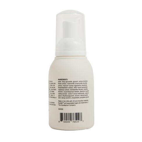 Buddle Clean Cheeks Baby Micellar No-Rinse Foam Cleanser Duo, 3.4 + 6.7 oz | One for the Nursery and One for On-the-Go; No-Rinse Micellar Foam for Sensitive Baby Skin, Fragrance-Free and Paraben-Free in Kuwait