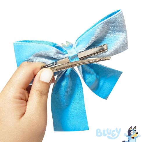 LUV HER Bluey Long Tail Hair Bow for Girls with Alligator Clip with Charm of Bluey - Hair Accessory, Ages 3+ in Kuwait