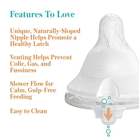 Evenflo Feeding Premium Proflo Venting Balance Plus Wide Neck Baby, Newborn and Infant Bottles - Helps Reduce Colic - 9 Ounce (Pack of 6) in Kuwait