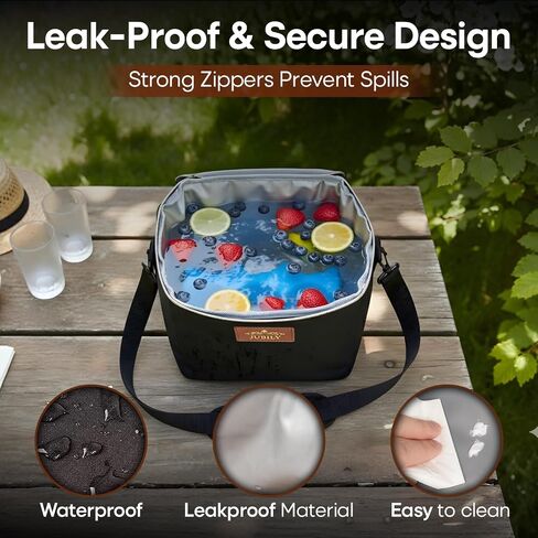 Breast Milk Cooler Travel Bag, 9.6L - Insulated Cooler Bag with Leak-Proof PEVA Liner | Portable Breastmilk Cooler Bag with Ice Packs for Cooler | Bottle Storage Organizer Baby By Jubily in Kuwait