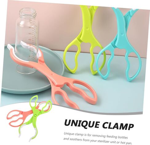 DECHOUS 2pcs Detachable Anti-scalding Bottle with Non-slip Grip High Temperature Resistant Feeding Bottle Clip for Safe Sterilization and Easy Cleaning Green Pink in Kuwait