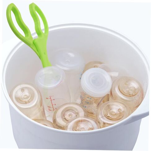 DECHOUS 2pcs Detachable Anti-scalding Bottle with Non-slip Grip High Temperature Resistant Feeding Bottle Clip for Safe Sterilization and Easy Cleaning Green Pink in Kuwait