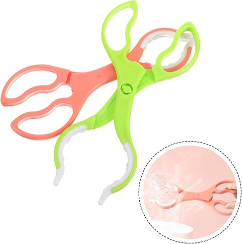 DECHOUS 2pcs Detachable Anti-scalding Bottle with Non-slip Grip High Temperature Resistant Feeding Bottle Clip for Safe Sterilization and Easy Cleaning Green Pink in Kuwait