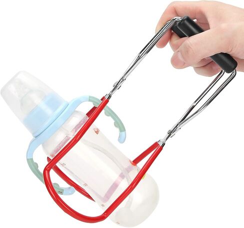 Tnfeeon Stainless Steel Canning Jar Lifter Tongs with Coated Grip Handle for Wide Mouth Jars and Bottles 2 Pack in Kuwait